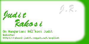 judit rakosi business card